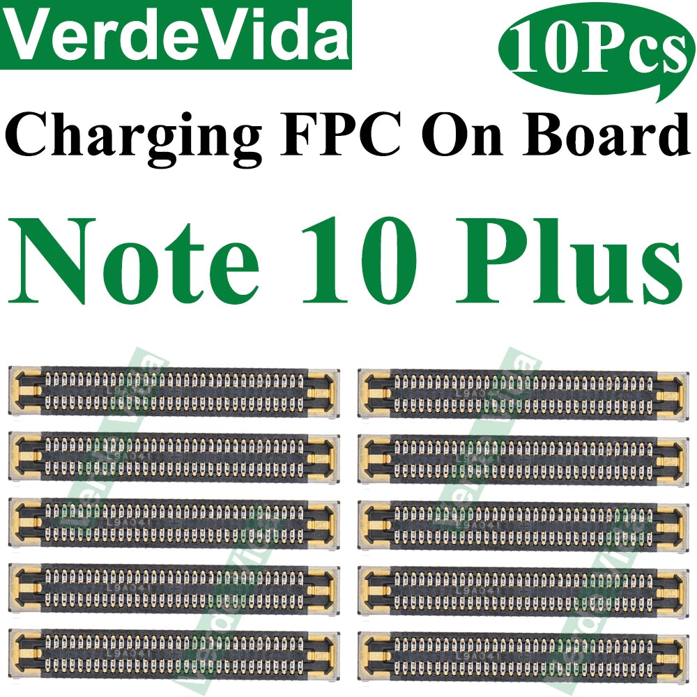 10pcs USB Charging FPC Connector For Samsung S22 S23 S24 Ultra S21 S20 FE S10 Plus Note 10 Charger Plug Motherboard On Board