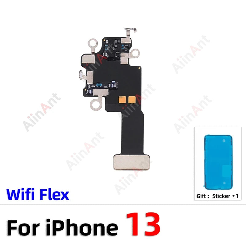 100% Test AiinAnt Bluetooth GPS Cellular Antenna NFC WI-FI Signal Wifi Flex Cable For iPhone 13 Pro Max mini with Sticker