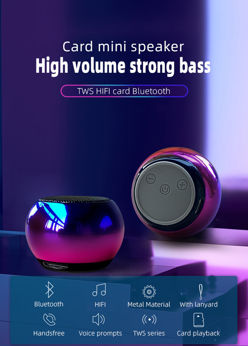 Wireless Bluetooth Speaker Powerful Portable TWS Speakers Mini Soundbox Bass Sound Box Support TF Card Subwoofer Music Play