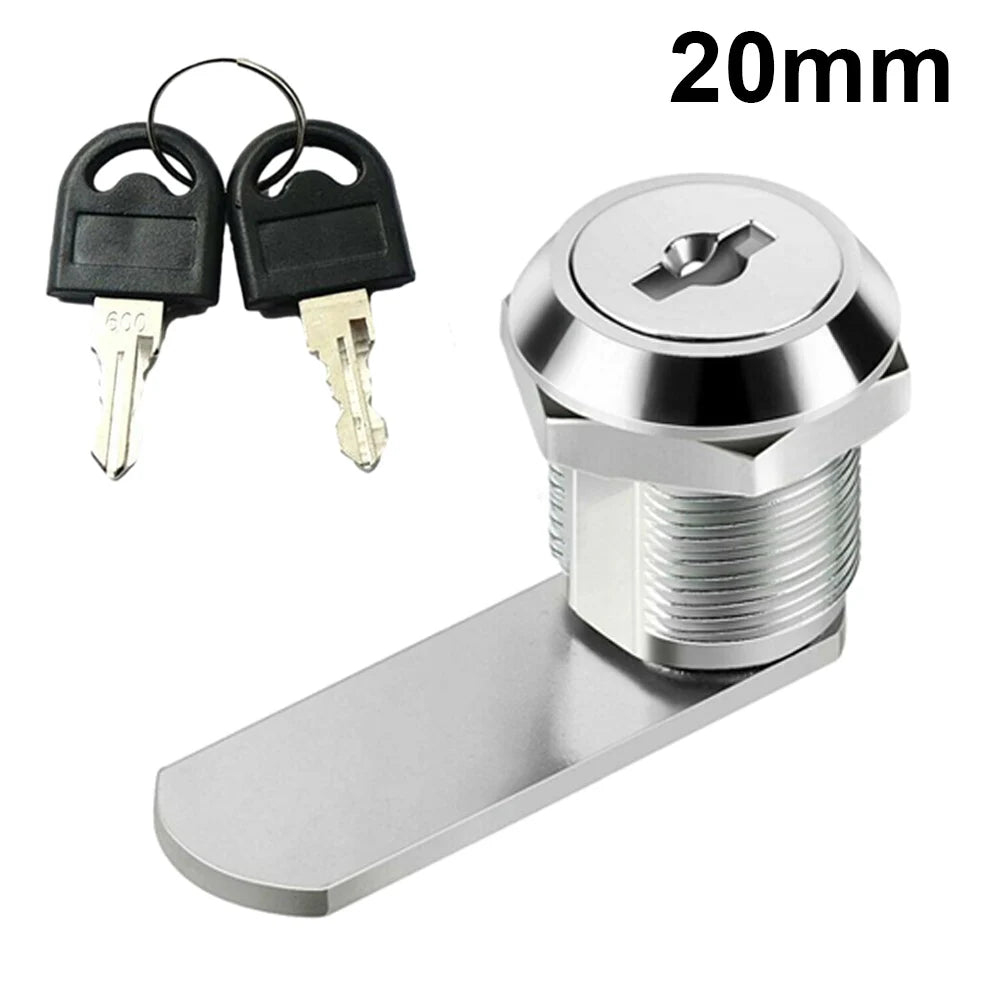 16/20/25/30mm Cam Lock Door Cabinet Mailbox Security Lock Drawer Cupboard Locker With 2 Keys Furniture Hardware