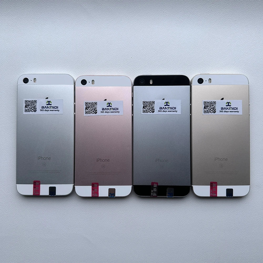 100% Original iPhone SE Cellphone 16/32/64/128GB ROM 2GB RAM 4.0" iOS A9 Touch ID 12MP Unlocked Dual Core Smartphone