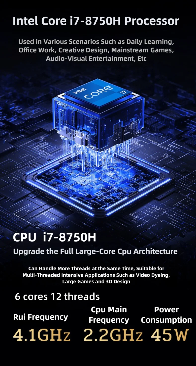 16.1" intel core i7-8750H gtx1050 gaming laptops portable notebook computer pc 32GB DDR4 1TB windows 11 Backlit Keyboard special