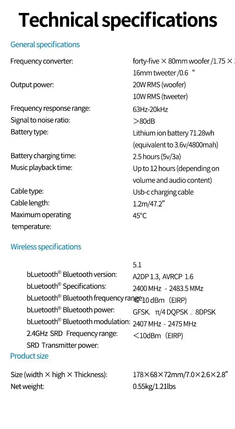 XIKCU Flip6 Bluetooth Audio Multi-FunctionTWS Audio Caixa De Som Outdoor Portable Subwoofer Wireless Home Theater Dual Speaker