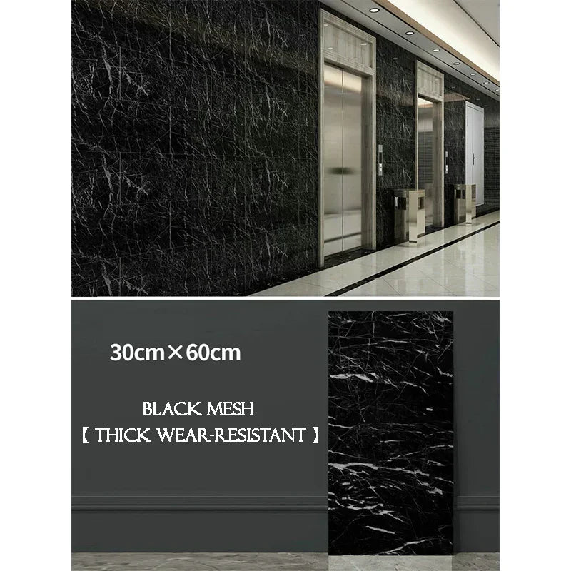 10PCS Marble Imitation Ceramic Tile Wall Sticker PVC Waterproof Oil-proof Moisture-proof Wallpaper Bathroom Kitchen Decoration