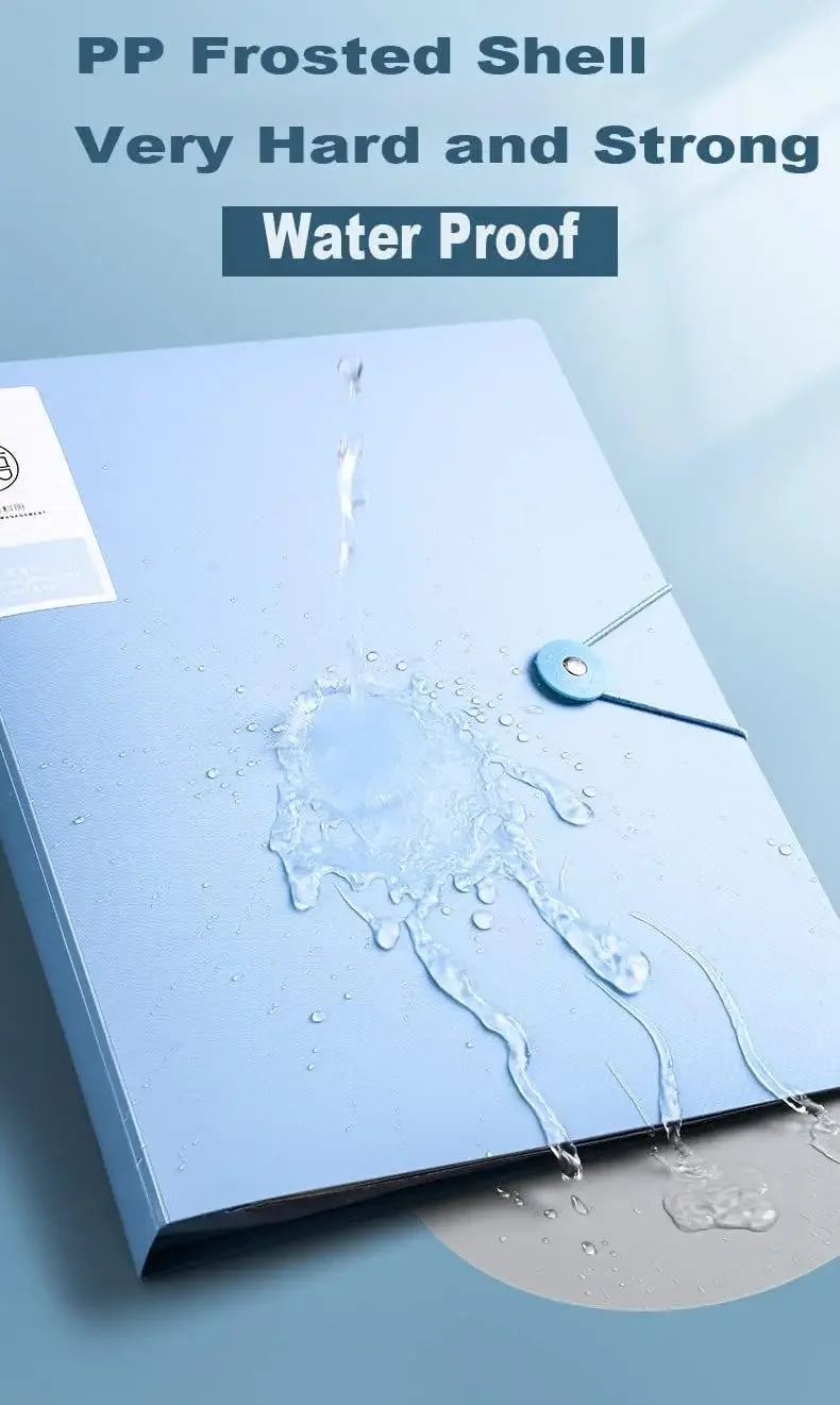 100-Pocket File Folder Display Book Plastic A4 Sheet Paper Document Holder, Letter Size Inserts File-N-View Business Presentatio