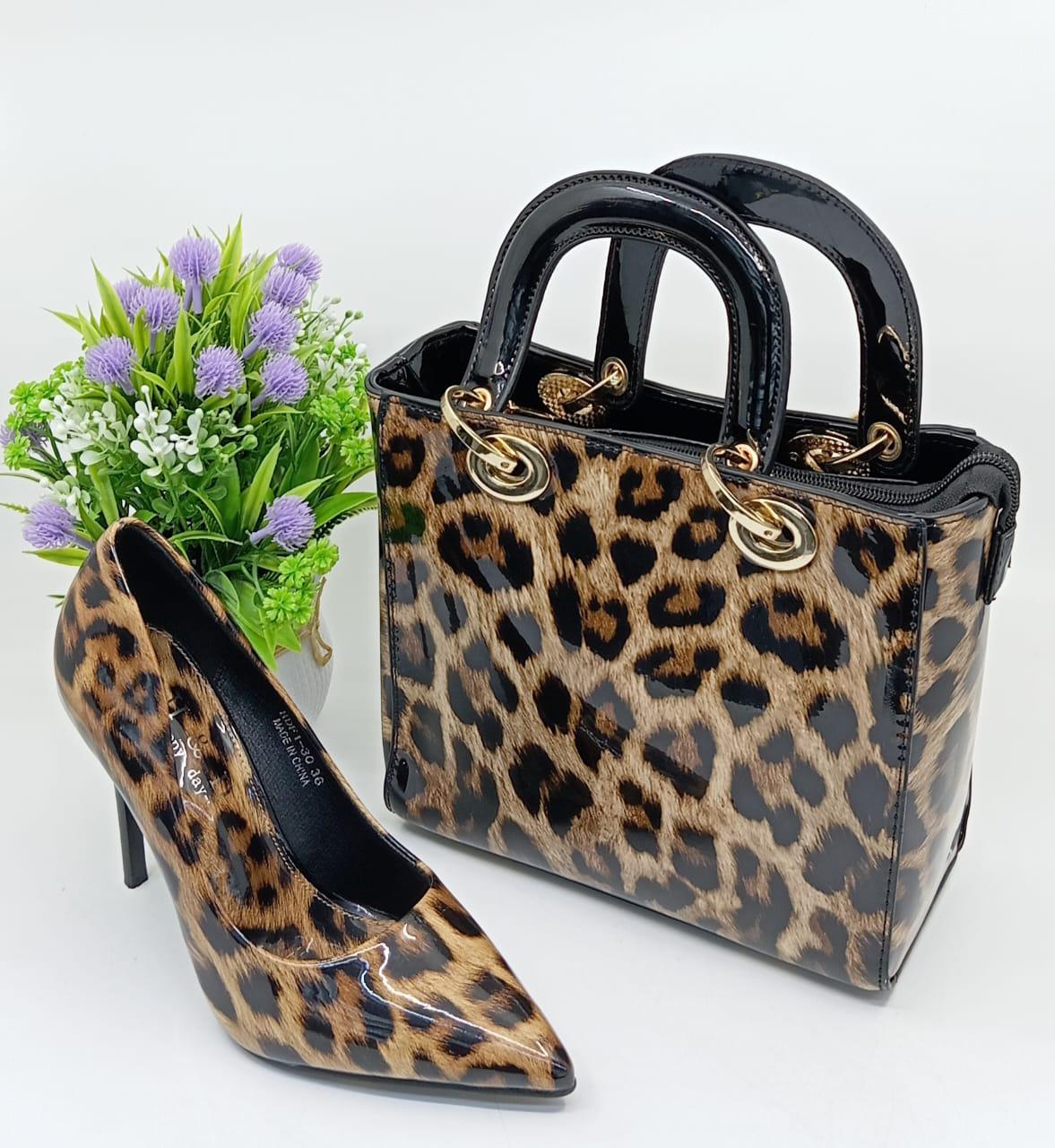 ✨ Leopard Print Luxury Set – Shoe & Handbag Combo ✨  Step out in style with this stunning 2-in-1 fashion set featuring a bold leopard print design. Perfectly crafted for the modern woman who loves elegance with a touch of wild charm.