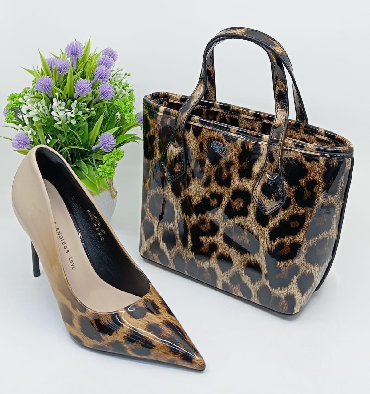 ✨ Leopard Print Luxury Set – Shoe & Handbag Combo ✨  Step out in style with this stunning 2-in-1 fashion set featuring a bold leopard print design. Perfectly crafted for the modern woman who loves elegance with a touch of wild charm.